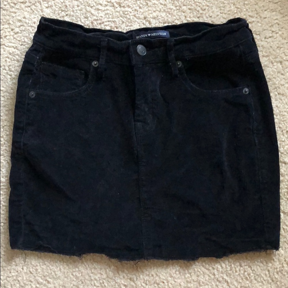 Black Brandy Melville Mini Skirt